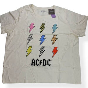 AC/DC Cream Color Tee 3X